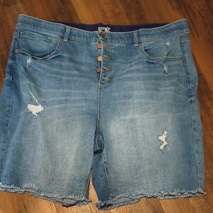 Terra & Sky Blue Denim Shorts